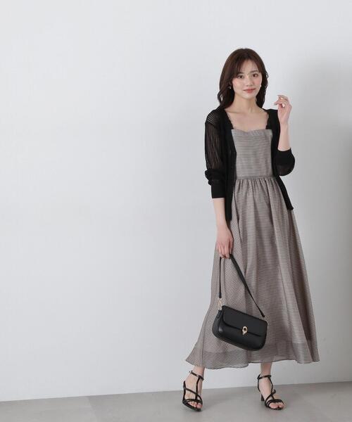 PROPORTION BODY DRESSING（プロポーションボディドレッシング）の「透かし編みミドルカーデ / 1215174403（カーディガン/ボレロ・レディース・ホワイト/ブラック/ベージュ/パープル・FREE）」の6枚目の写真