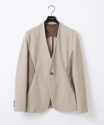 MICHEL KLEIN HOMME   （ミッシェルクランオム）の「【セットアップ】ダブルフェイスノーカラージャケット（テーラードジャケット）」