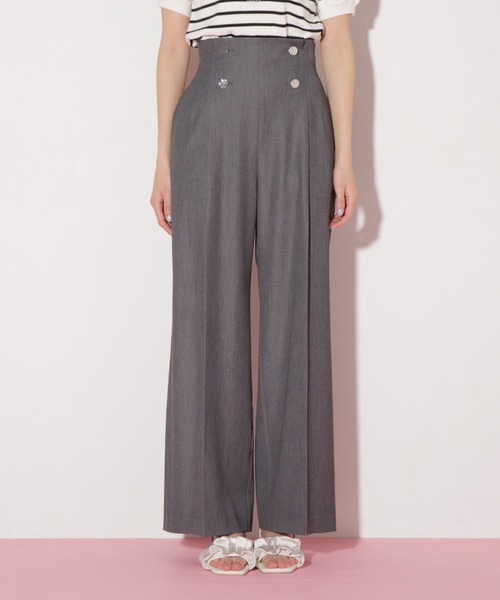 JILL by JILL STUART(ジルバイジルスチュアート)の「【eS】ハンマーメタルワイドパンツ(その他パンツ・レディース・グレー/ネイビー・SMALL/MEDIUM)」の11枚目の写真