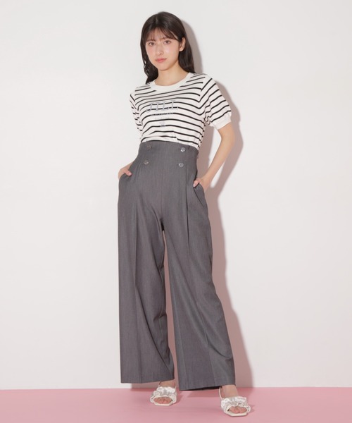 JILL by JILL STUART(ジルバイジルスチュアート)の「【eS】ハンマーメタルワイドパンツ(その他パンツ・レディース・グレー/ネイビー・SMALL/MEDIUM)」の14枚目の写真