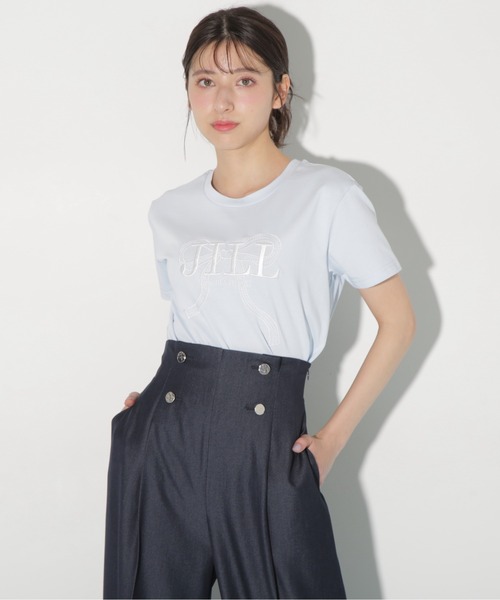 JILL by JILL STUART(ジルバイジルスチュアート)の「【eS】ハンマーメタルワイドパンツ(その他パンツ・レディース・グレー/ネイビー・SMALL/MEDIUM)」の22枚目の写真