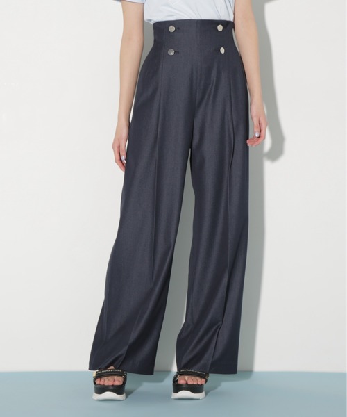 JILL by JILL STUART(ジルバイジルスチュアート)の「【eS】ハンマーメタルワイドパンツ(その他パンツ・レディース・グレー/ネイビー・SMALL/MEDIUM)」の20枚目の写真