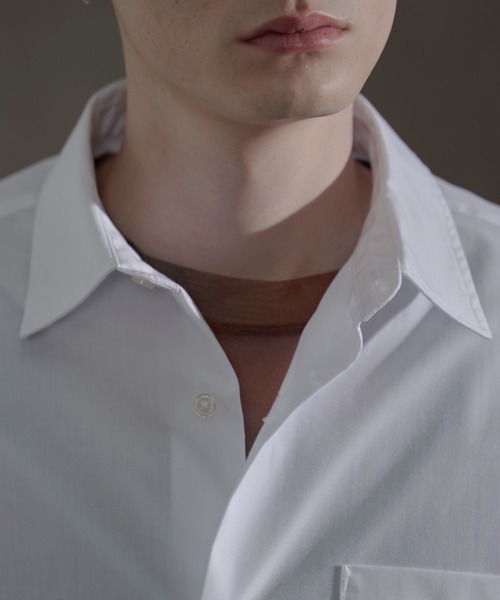 LUCY（ルーシー）の「LUCY/【25年春夏新作】ブロードクロップドシャツ（シャツ/ブラウス・メンズ・ホワイト/ブルー系その他4・FREE）」の5枚目の写真