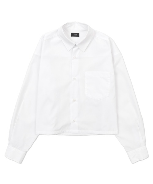 LUCY（ルーシー）の「LUCY/【25年春夏新作】ブロードクロップドシャツ（シャツ/ブラウス・メンズ・ホワイト/ブルー系その他4・FREE）」の15枚目の写真