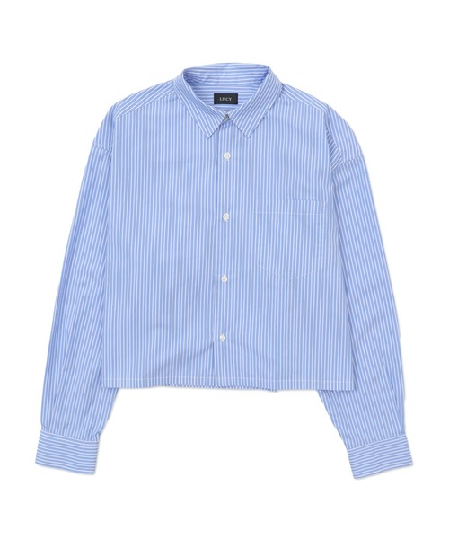 LUCY（ルーシー）の「LUCY/【25年春夏新作】ブロードクロップドシャツ（シャツ/ブラウス・メンズ・ホワイト/ブルー系その他4・FREE）」の16枚目の写真