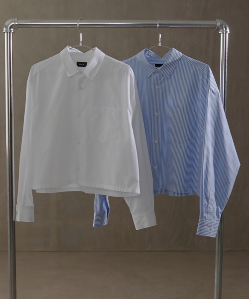 LUCY（ルーシー）の「LUCY/【25年春夏新作】ブロードクロップドシャツ（シャツ/ブラウス・メンズ・ホワイト/ブルー系その他4・FREE）」の22枚目の写真