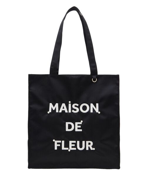Maison de FLEUR｜EC限定 キャンバスダブルリボントートバッグ