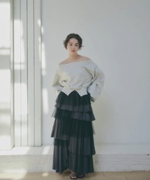 random hem tulle skirt