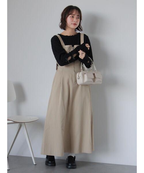 ehka sopo（エヘカソポ）の「袖リボンカットソー（Tシャツ/カットソー・レディース・キナリ/グレー/ブラック・F）」の16枚目の写真