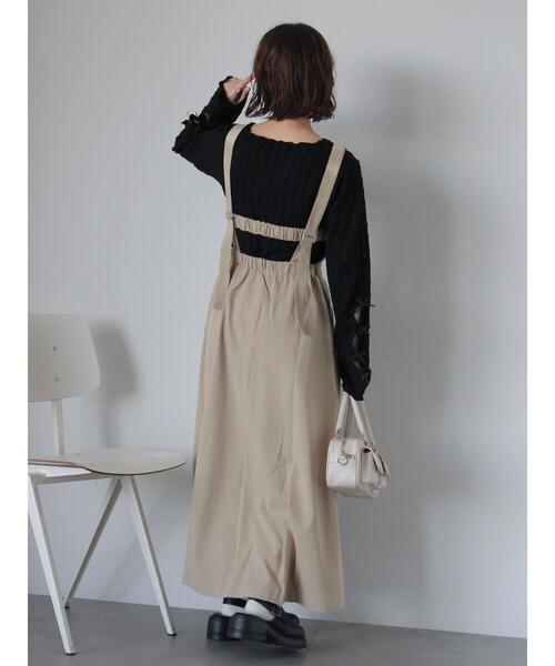 ehka sopo（エヘカソポ）の「袖リボンカットソー（Tシャツ/カットソー・レディース・キナリ/グレー/ブラック・F）」の19枚目の写真