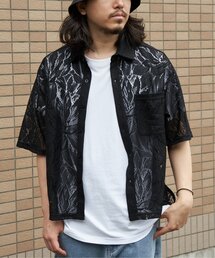 レース半袖シャツ