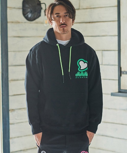 ACANTHUS(アカンサス)の「mpa3794-muta sweet muta Hooded Sweatshirts スウェットパーカー(パーカー・メンズ・ネイビー/ブラック/グレー・S/M/L/XL)」の4枚目の写真
