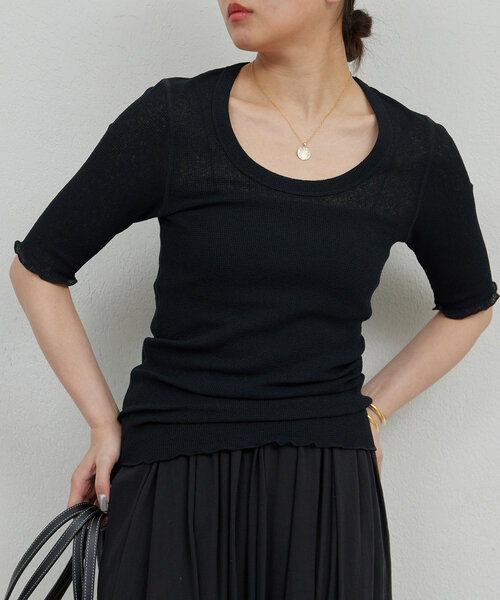 tシャツ 「La nature linge」シアーワッフルTee レディース GALLARDAGALANTE tシャツ 「La nature linge」シアーワッフルTee