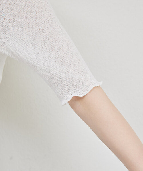 セール】【La nature linge】シアーワッフルTee（Tシャツ