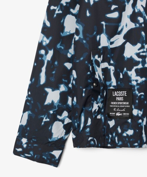 LACOSTE(ラコステ)の「撥水 防風 メッシュライニング オールオーバーテクニカルジップジャケット(ナイロンジャケット・メンズ・ブラック・46/48/50/52)」の4枚目の写真