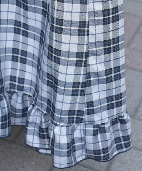 axes femme（アクシーズファム）の「ドロストティアードスカート（スカート・レディース・ブラック/ネイビー/ミント・FREE）」の11枚目の写真