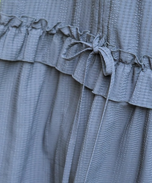 axes femme（アクシーズファム）の「ドロストティアードスカート（スカート・レディース・ブラック/ネイビー/ミント・FREE）」の12枚目の写真