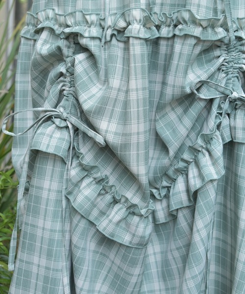 axes femme（アクシーズファム）の「ドロストティアードスカート（スカート・レディース・ブラック/ネイビー/ミント・FREE）」の13枚目の写真