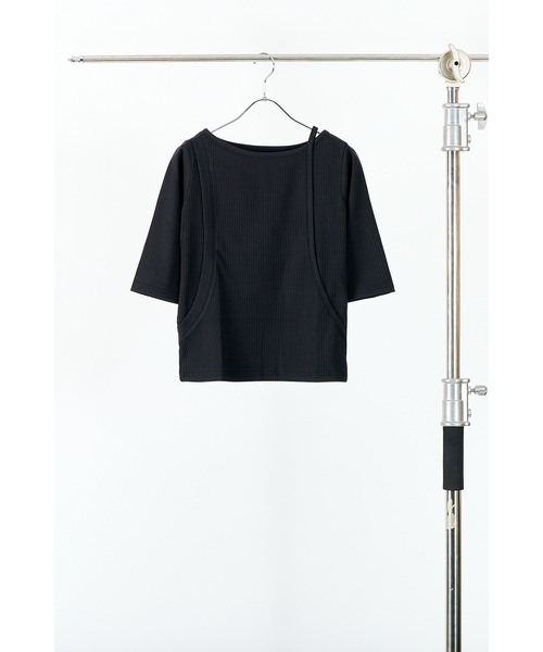 AGAWD（アガウド）の「AGAWD  リブカットソー　★（Tシャツ/カットソー・レディース・ベージュ/アイボリー/ブラック・FREE）」の12枚目の写真