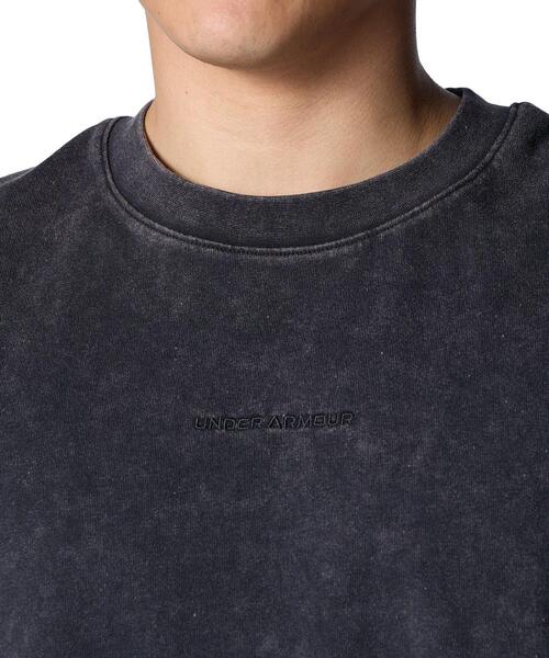 UNDER ARMOUR（アンダーアーマー）の「UAヘビーウエイト ウォッシュド スリーブレス シャツ（ライフスタイル/メンズ）（タンクトップ・メンズ・ブラック・L/2XL/XL/M/S）」の4枚目の写真