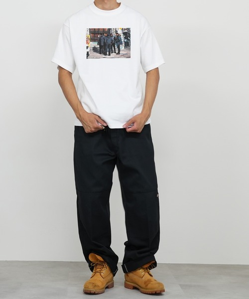 BASIS(ベイシス)の「SANDER LAND 8.2ozオーガニックコットン Team 半袖Tシャツ(Tシャツ/カットソー・メンズ・ホワイト/ブラック・MEDIUM/LARGE/X-LARGE)」の6枚目の写真
