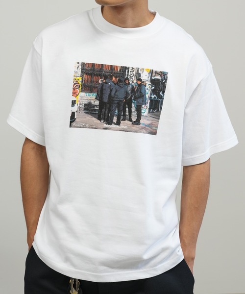 BASIS(ベイシス)の「SANDER LAND 8.2ozオーガニックコットン Team 半袖Tシャツ(Tシャツ/カットソー・メンズ・ホワイト/ブラック・MEDIUM/LARGE/X-LARGE)」の8枚目の写真