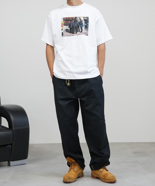 BASIS(ベイシス)の「SANDER LAND 8.2ozオーガニックコットン Team 半袖Tシャツ(Tシャツ/カットソー・メンズ・ホワイト/ブラック・MEDIUM/LARGE/X-LARGE)」の17枚目の写真