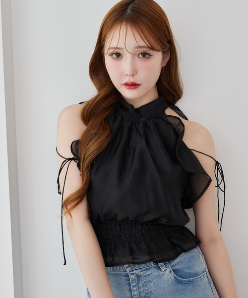 セール】【新色追加】アメスリバックリボンブラウス（シャツ/ブラウス
