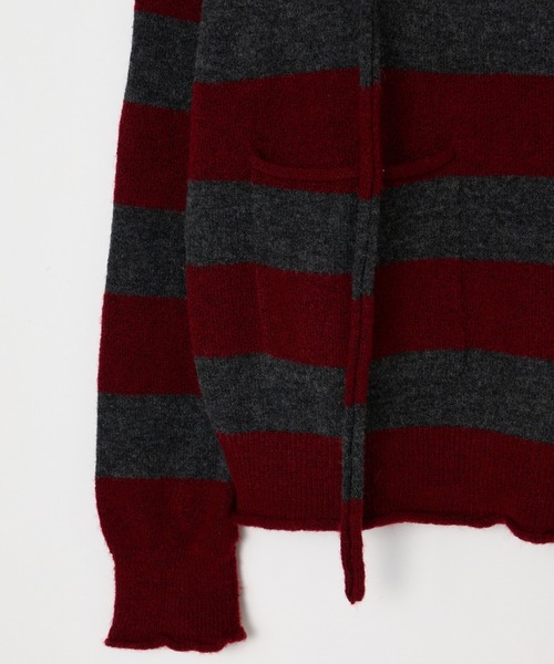 トップス BEEDEN HANGS DOWN TIE BORDER KNIT HANGS DOWN TIE BORDER KNIT – BEEDEN