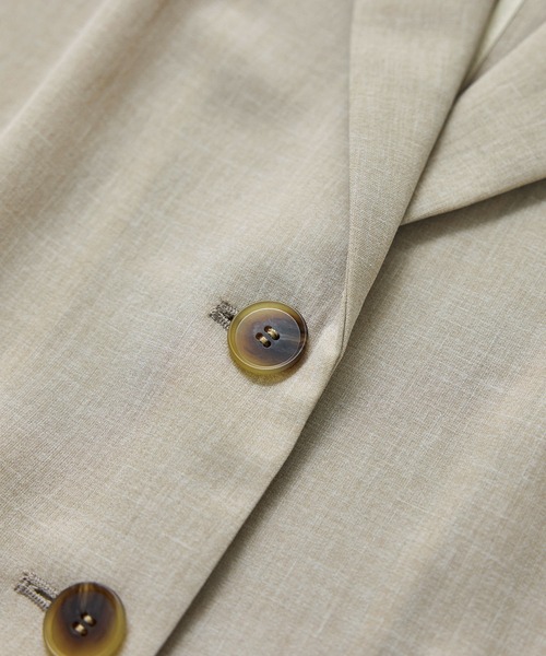 ROPE'（ロペ）の「【洗える】リネンライクコンパクトジャケット/セットアップ対応【WEB・一部店舗限定】（テーラードジャケット・レディース・ベージュ系その他2/グレー・36/38）」の15枚目の写真