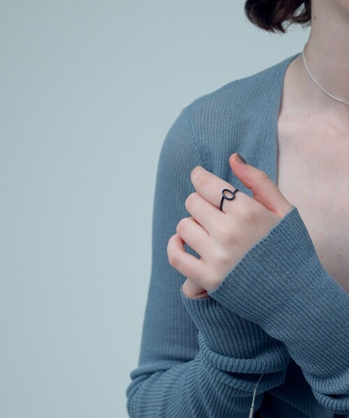 and cloud（アンドクラウド）の「Ink Window Ring（リング・レディース・シルバー/ブルー・#15/#13/#11/#9）」の10枚目の写真