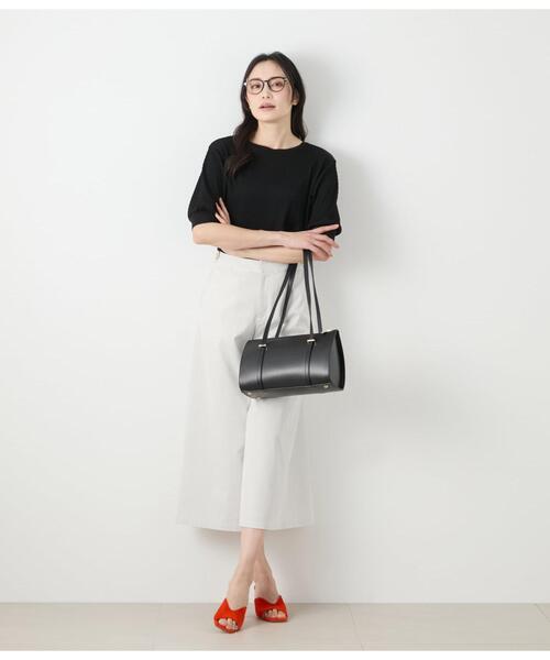 NEWYORKER(ニューヨーカー)の「シアーストレッチジャカード 5分袖プルオーバー(Tシャツ/カットソー・レディース・ホワイト・M/L)」の9枚目の写真