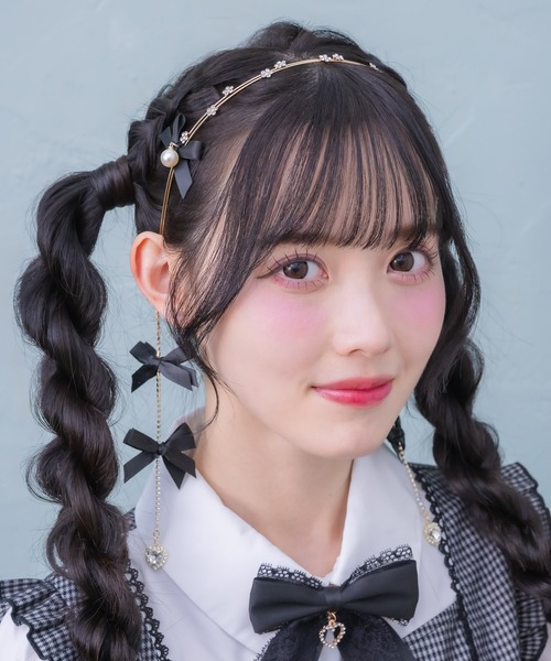リボン付チェーンカチューシャ（カチューシャ）｜ROJITA（ロジータ）の