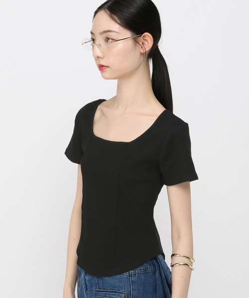 3.3 Field Trip (3.3フィールドトリップ)の「3.3 Field Trip/バッククロス加工T(Tシャツ/カットソー・レディース・ブラック/グレー・FREE)」の12枚目の写真
