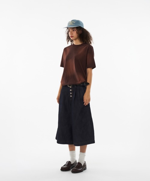 WISH FOR EVER（ウィッシュフォーエバー）の「SUN FADE DRWA CODE SHORT TEE / サンフェードドローコードショートTシャツ（Tシャツ/カットソー・メンズ・ネイビー/パープル/ブラック/レッド/ブラウン/グリーン/ピンク・SMALL/MEDIUM/LARGE）」の11枚目の写真