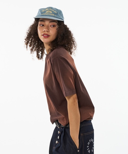 WISH FOR EVER（ウィッシュフォーエバー）の「SUN FADE DRWA CODE SHORT TEE / サンフェードドローコードショートTシャツ（Tシャツ/カットソー・メンズ・ネイビー/パープル/ブラック/レッド/ブラウン/グリーン/ピンク・SMALL/MEDIUM/LARGE）」の8枚目の写真