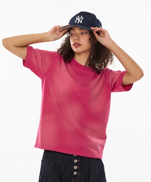 WISH FOR EVER（ウィッシュフォーエバー）の「SUN FADE DRWA CODE SHORT TEE / サンフェードドローコードショートTシャツ（Tシャツ/カットソー・メンズ・ネイビー/パープル/ブラック/レッド/ブラウン/グリーン/ピンク・SMALL/MEDIUM/LARGE）」の16枚目の写真