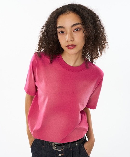 WISH FOR EVER（ウィッシュフォーエバー）の「SUN FADE DRWA CODE SHORT TEE / サンフェードドローコードショートTシャツ（Tシャツ/カットソー・メンズ・ネイビー/パープル/ブラック/レッド/ブラウン/グリーン/ピンク・SMALL/MEDIUM/LARGE）」の15枚目の写真