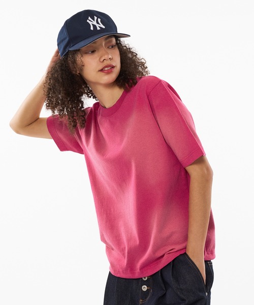 WISH FOR EVER（ウィッシュフォーエバー）の「SUN FADE DRWA CODE SHORT TEE / サンフェードドローコードショートTシャツ（Tシャツ/カットソー・メンズ・ネイビー/パープル/ブラック/レッド/ブラウン/グリーン/ピンク・SMALL/MEDIUM/LARGE）」の17枚目の写真