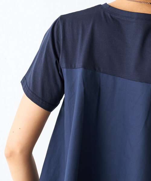 BEARDSLEY（ビアズリー）の「レイヤード風カットソー（Tシャツ/カットソー・レディース・ネイビー/ホワイト・FREE）」の3枚目の写真