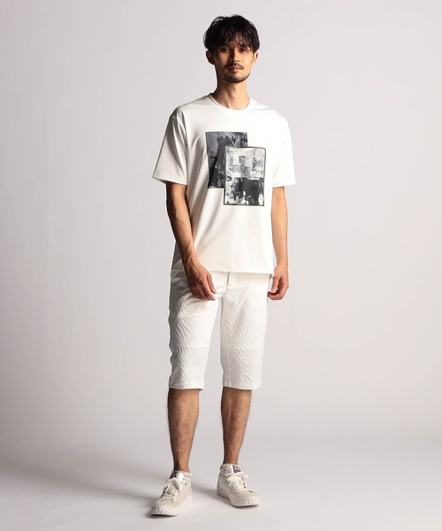 NICOLE CLUB FOR MEN(ニコルクラブフォーメン)の「【25モデルEC限定再販売】アラカルトプリント半袖Tシャツ(Tシャツ/カットソー・メンズ・ホワイト系1/ホワイト系2/ホワイト系3・MEDIUM/LARGE/X-LARGE)」の6枚目の写真