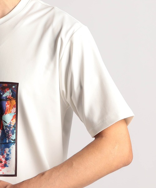 NICOLE CLUB FOR MEN(ニコルクラブフォーメン)の「【25モデルEC限定再販売】アラカルトプリント半袖Tシャツ(Tシャツ/カットソー・メンズ・ホワイト系1/ホワイト系2/ホワイト系3・MEDIUM/LARGE/X-LARGE)」の10枚目の写真