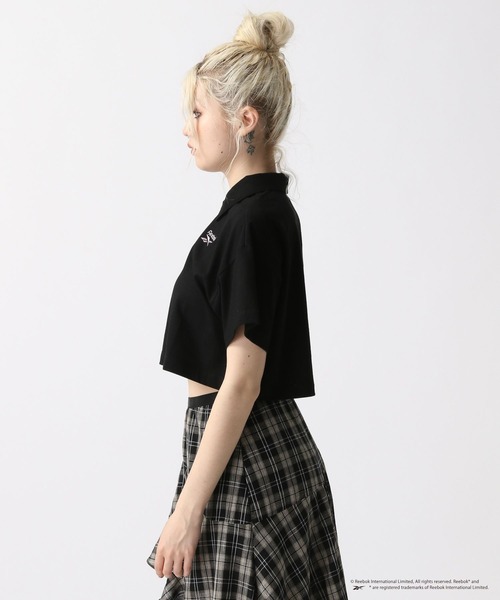 FOREVER 21（フォーエバー トゥエンティーワン）の「【Reebok（リーボック）】ポロTシャツ（ポロシャツ・レディース・ブラック/オフホワイト/レオパード・FREE）」の18枚目の写真