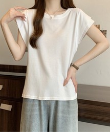フリルスリーブTシャツ