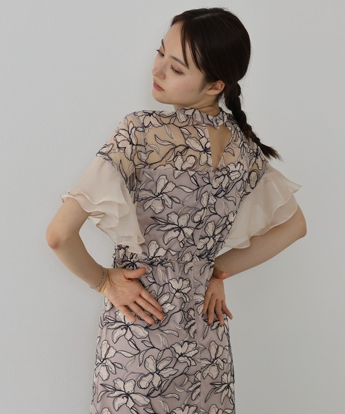 【関税なし】HOBBS ホッブス ottilie レース スパンコール セール】スパンコールレースドレス（ドレス）｜J by blue