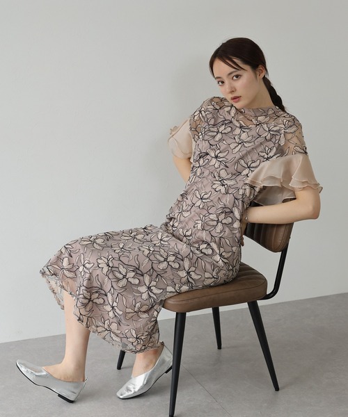 【関税なし】HOBBS ホッブス ottilie レース スパンコール セール】スパンコールレースドレス（ドレス）｜J by blue