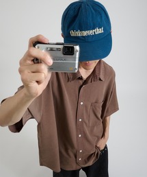 Perushu（ペルーシュ）の「ケミカルウォッシュレーヨン半袖シャツ（Tシャツ/カットソー・メンズ）」