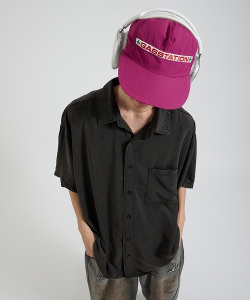 Perushu(ペルーシュ)の「ケミカルウォッシュレーヨン半袖シャツ(Tシャツ/カットソー・メンズ・ブルー/ブラウン/ブラック・MEDIUM/LARGE)」の21枚目の写真