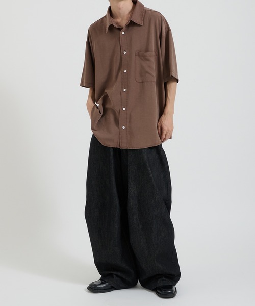 セール】ケミカルウォッシュレーヨン半袖シャツ（Tシャツ/カットソー