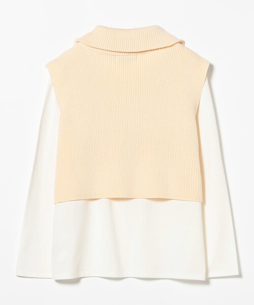 B:MING by BEAMS（ビーミングバイビームス）の「【セットアイテム】ベスト × ロング Tシャツ セット（ベスト・レディース・グレー/ホワイト系その他5/ブラック・ONE SIZE）」の5枚目の写真